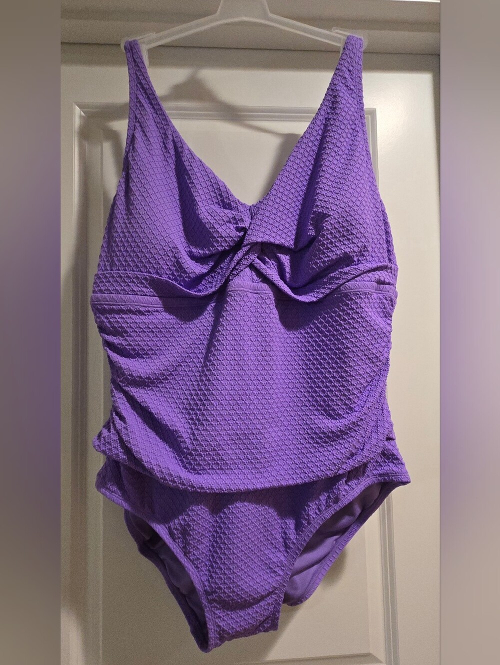 Land's End Lavendar One-Piece Swimsuit Plus Size 2X
